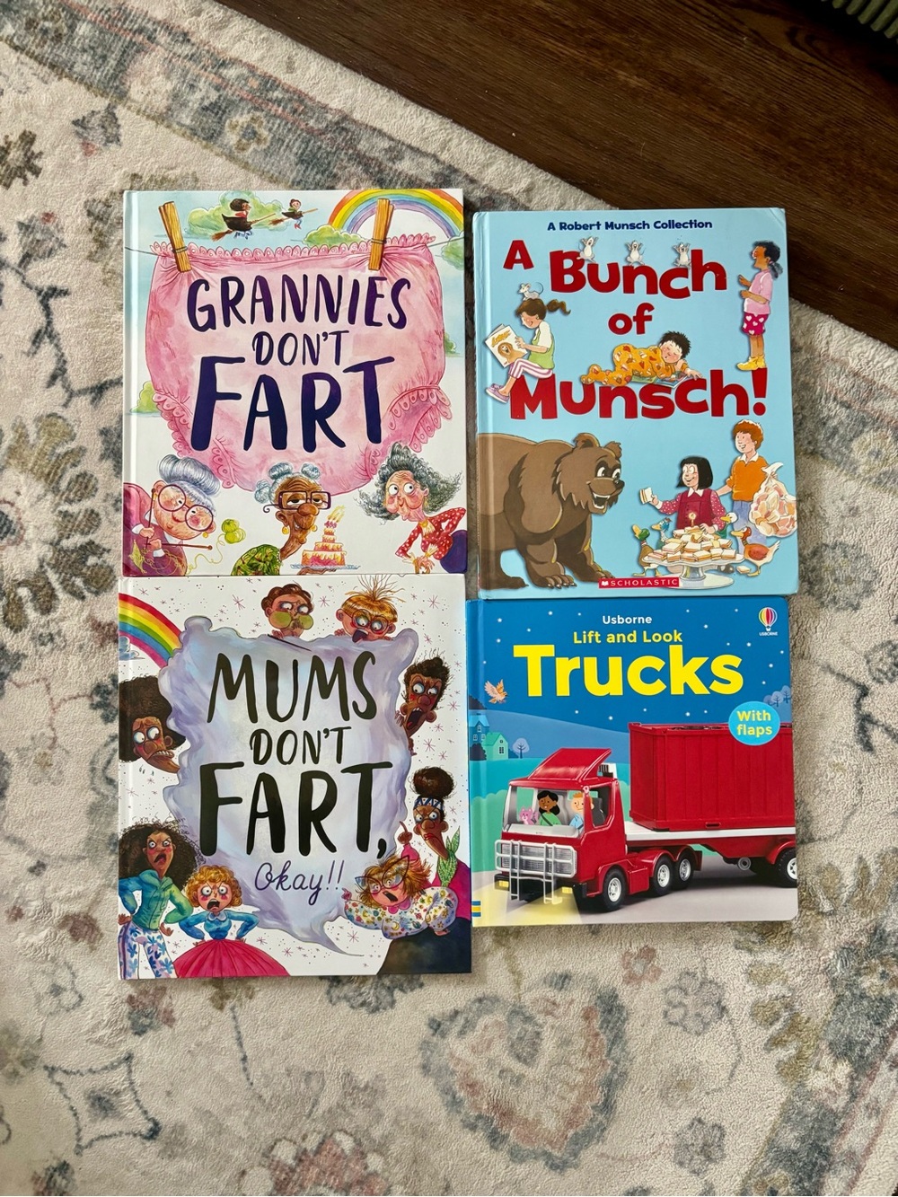 Books 2-4years Scholastic Trucks Lift and Look Board Book, Munsch, funny books